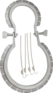 ชุดเครื่องมือผ่าตัดทางนรีเวชครบชุด พร้อมเครื่องมือผ่าตัดแบบวงแหวน Lone Star พร้อมตะขอ 4 ตัว - Product Image 4