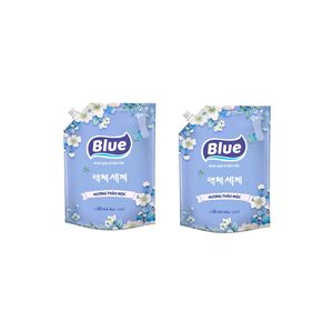 Fragancia de alta densidad, superventas, detergente líquido azul para ropa, aroma a hierbas, bolsa de 3,6 L - Product Image 1