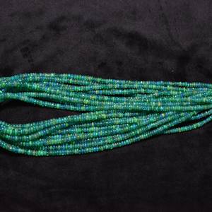 Cuentas Redondas Lisas de Ópalo Etíope Verde AAA de 3-4.5mm, Hilo de Cuentas de Ópalo de 16 Pulgadas para la Fabricación de Joyas, Diseño de Collares y Pulseras - Product Image 3