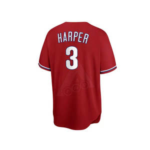 Ropa deportiva de béisbol y softbol personalizable para hombres jóvenes, Jersey liso suave transpirable y conjuntos de uniformes únicos - Product Image 4