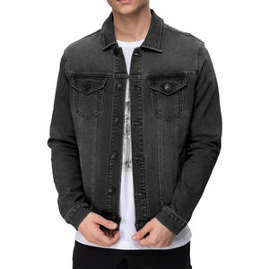 Chaqueta Vaquera Bordada Vintage 100% Algodón Hecha a Medida para Hombre, Estilo Urbano, Hombros Caídos, Ecológica y Transpirable - Product Image 1