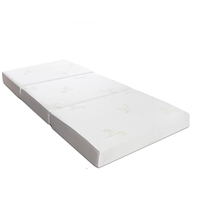 Meilleures ventes Matelas pliant en mousse à mémoire de forme souple et épais 3 Matelas d'invité en mousse à mémoire de forme en bambou Lit de plancher