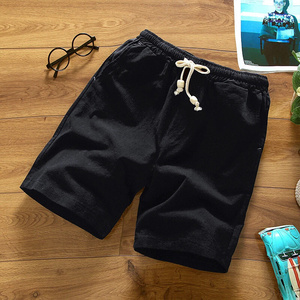 Short en velours côtelé solide pour hommes taille élastique pantalon décontracté avec poches été plage vente chaude produit RRI-MS-11 - Product Image 4