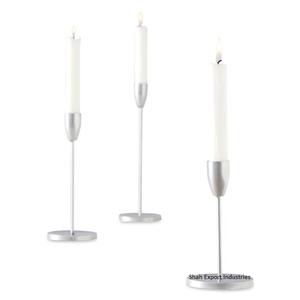 Gold Plated Decorative Metal Taper Candle Holder for Home & Wedding Tableware Decoration <b>Candlestick</b> Holders - Product Image 2