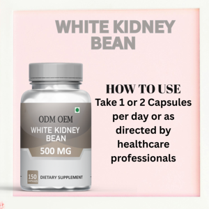 Cápsulas de extracto de frijol blanco de etiqueta privada 150 Suplemento de hierbas Control de peso natural Soporte renal - Product Image 3