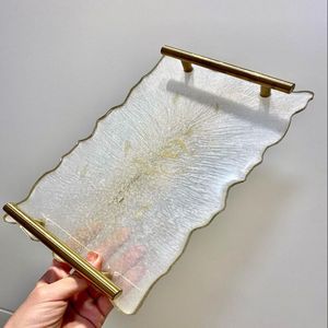 Modern Epoxy Resin Reusable Sustainable Single Serving Tray for Tabletop Coffee <b>Table</b> Vanity Organization Decorative Living Room - Product Image 1