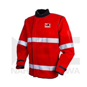 Veste et tablier de soudage en cuir-résistant à la chaleur/au feu/aux flammes anti-coupure personnalisable pour hommes - Product Image 1