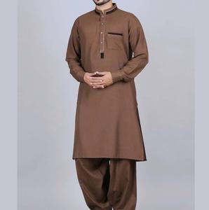 Top Trending Hombres Algodón Shalwar Kameez Eid Colección Tradicional Musulmán Islámico Hombres Salwar Kameez - Product Image 1