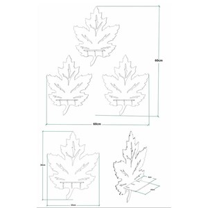 New Tree Leaves <b>Shelf</b> Wall Mounted Storage <b>Shelves</b> for Home Hotels Living Room Kitchen Bathroom Home Decor Accessories Wholesale - Product Image 6