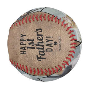 Couleur impression numérique Photo Baseball bois dur noyau caoutchouc Baseball prend en charge bricolage personnalisé fête des pères cadeau vacances cadeaux Baseball - Product Image 6