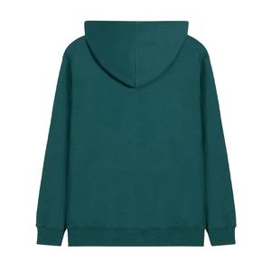 Sudaderas con capucha con cordón para hombre de lana GSM 500 al por mayor, sudaderas de invierno teñidas lisas con hombros caídos y serigrafiadas personalizadas - Product Image 3