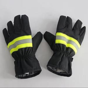 Gants de lutte contre l'incendie en peau de mouton, noués à la main, pour la formation et la compétition, avec fonction antidérapante - Product Image 3