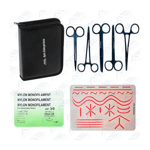 Kit de práctica de sutura para estudiantes de medicina veterinaria y enfermería Kit completo de puntadas quirúrgicas con instrumento médico - Product Image 1