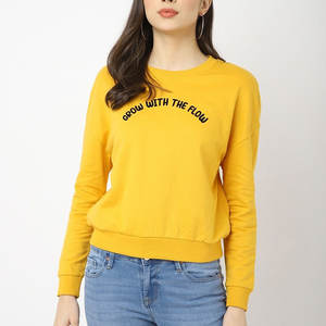 Sudadera de Mujer con Estampado Moderno, Hombros Caídos, Manga Larga, Gruesa, de Felpa, Ropa de Invierno Personalizable - Product Image 1