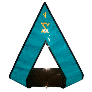 Costume maçonnique brodé personnalisé de qualité supérieure Rite écossais Memphis Misraim Officiers Collier Ensemble de 12 colliers avec dos - Product Image 4