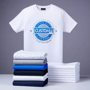 100 polyester youth white t-shirts bulk 250 t-shirt wholesale high crew neck t-shirt supplier from Bangladesh