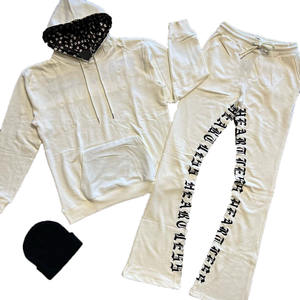 Ensembles de vêtements de sport décontractés pour hommes pour sweat à capuche imprimé bouffant pantalons de jogging mode hiver deux pièces pull pantalon confortable hiver - Product Image 5