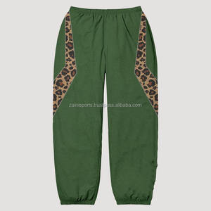 2025 personnalisé extérieur Streetwear décontracté coupe-vent taille élastique Baggy pantalon large jambe pantalon Nylon coupe-vent lavé hommes pantalons - Product Image 5