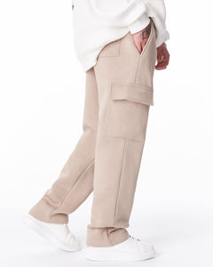 OEM 2024 pantalones de Jogger de algodón pesado de alta calidad para hombre tendencia de bolsillo lateral Premium básico oferta al por mayor con impresión personalizada - Product Image 5