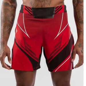 Short MMA à sublimation personnalisé pour adulte pour hommes-Short d'entraînement fitness d'arts martiaux respirant léger 100% polyester - Product Image 2