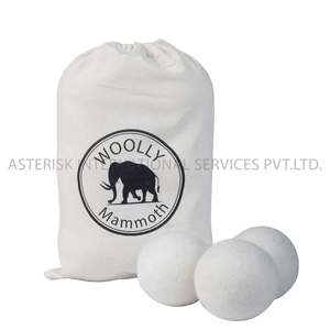 Bolas de secadora de lana grandes de tela Natural orgánica Bola de lavadora XL Bola de secadora de lana antiestática Extra grande para ropa orgánica - Product Image 6