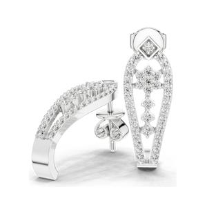 Boucles d'oreilles en diamant de laboratoire de 0,55 carat, diamants CVD VVS-VS-EF, or 18 carats, 14 carats, 10 carats et argent 925, option moissanite, rose - Product Image 6