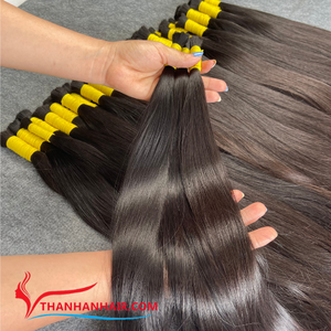 ผมเวียดนามแท้แบบดิบจากผู้บริจาคคนเดียว สำหรับต่อผมแบบถักเปีย ไม่มีการเย็บติด แบบตรง ขายส่ง - Product Image 6