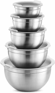 <b>Red</b> Enamel Finished Stainless Steel Bowl Lid TQC Brand Modern Luxury Eco-Friendly Kitchen Home Hotel Restaurant <b>Hot</b> Selling - Product Image 3