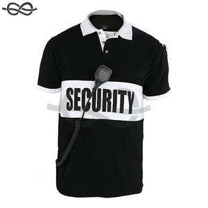 Polo de seguridad de poliéster/algodón de alta visibilidad, pancarta a rayas, duradero, transpirable, uniforme profesional, guardias de personal de seguridad - Product Image 2
