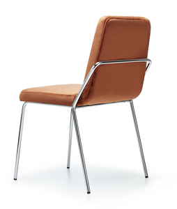 Silla de Comedor Tapizada de Alta Calidad, Ecológica, Moderna y de Lujo, con Base de Metal para Uso en Hoteles, Hecha en Turquía - Product Image 2