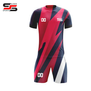Maillots de football personnalisés impression par sublimation football 100% maillots de football en polyester ensembles de maillots de football respirants - Product Image 1