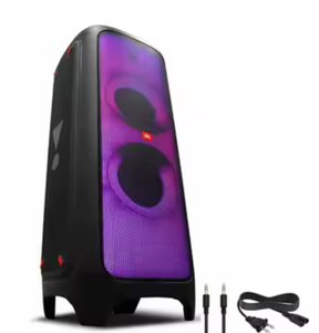 Système de haut-parleurs de basses J-BI Party Box 1000Dj de 12 pouces x 2, 1000W, haut-parleur Bluetooth LED - Product Image 1