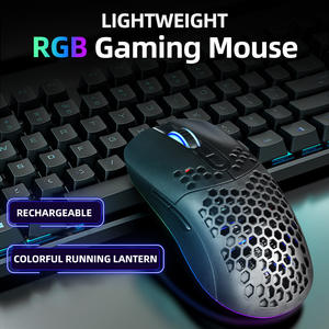 Mouse Inalámbrico de Doble Modo con Diseño de <span class=keywords><strong>Esqueleto</strong></span>, Iluminación RGB, Ligero, para Juegos y Oficina - Product Image 3