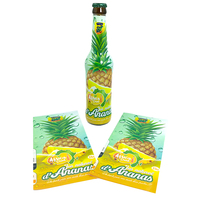 Film rétractable transparent personnalisé en PET/PP, imperméable, pour jus de fruits, prix de gros