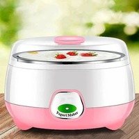 Yaourtière électrique avec pot intérieur en acier inoxydable, machine automatique pour la préparation de nourriture saine à domicile, capacité de 1 litre