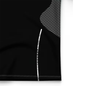 เสื้อออกกำลังกายดีไซน์ล่าสุด แบบรัดรูป ยูนิเซ็กซ์ สีดำ พิมพ์ลายด้วยความร้อน แขนสั้น ผ้าโพลีเอสเตอร์ผสมสแปนเด็กซ์ ระบายอากาศได้ดี - Product Image 5