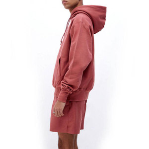 Conjuntos de Sudadera y Pantalones Cortos de Diseño Moderno, Logotipo Personalizado, Ligeros, Casuales, 100% Algodón, Ropa Urbana, Estampado Sólido, Tallas Grandes para Otoño - Product Image 3