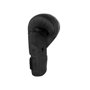 Gants de boxe noirs en PU à doigts entiers avec fermeture Velcro pour adultes de 14 ans et plus, unisexe, pour arts martiaux - Product Image 4