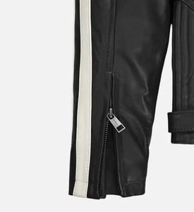 Chaqueta de invierno ajustada para hombre más vendida Top de cuero de diseño personalizado con características únicas - Product Image 4