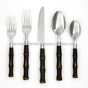 Unique <b>Cutlery</b> <b>Set</b> in Stainless Steel with <b>Gold</b> and Silver Handle Perfect for Weddings and Elegant Hotel Dining - Product Image 3