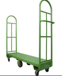 Carretilla de Plataforma de Doble Extremo para Pasillos Angostos, de Acero Inoxidable de Primera Calidad, Capacidad de Carga de 300 kg, para Reabastecimiento, Tipo U-Boat - Product Image 1