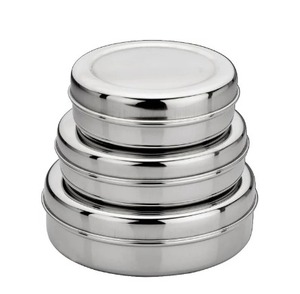 Boîte à lunch domestique en acier inoxydable ustensiles de cuisine de qualité alimentaire Dabba pour Puri collations stockage de gâteaux voyage activité de plein air - Product Image 1