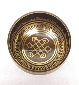 Bols chantants en laiton de haute qualité fabriqués au Népal Artisanat en métal fabriqué à la machine pour la méditation de yoga et le style Feng Shui - Product Image 1