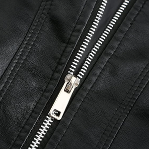 2024 nouveau Design femmes motard en cuir véritable veste décontracté coupe ajustée décontracté Style moderne respirant femmes vestes du Pakistan - Product Image 4