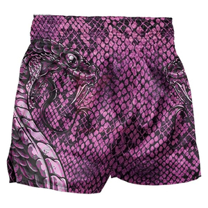 Pantalones Cortos de Boxeo Muay Thai para Hombre, Ligeros, de Poliéster, para Gimnasio, Deportes, Artes Marciales, Kickboxing y Entrenamiento de MMA, Precio al por Mayor - Product Image 4