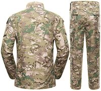 Ensemble veste et pantalon de chasse en toile à imprimé camouflage Multicam pour hommes adultes, imperméable, respirant, vêtements de chasse tactiques d'hiver, vente en gros