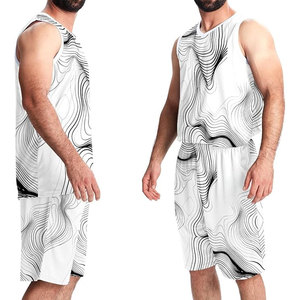 Nouvel ensemble de maillots de basket-ball réversibles respirants sans manches personnalisés 2025, tissu anti-humidité, ensemble uniforme adulte pour l'entraînement - Product Image 6