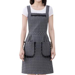 Delantal de bolsillo de lona de calidad superior Cafetería Peluquero uniforme delantal grueso ODM OEM - Product Image 2