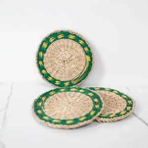 Posavasos de algas marinas hechos a mano, productos ecológicos hechos en Vietnam, decoración de mesa al por mayor - Product Image 6