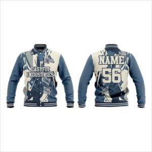 Chaqueta Varsity de Béisbol Personalizada de Alta Calidad con Cierre de Cremallera y Cuello Alto para Hombre, Estilo Urbano, Nueva Colección de Otoño - Product Image 5